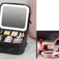 Smart LED Cosmetic Case With Mirror Cosmetic Bag Large Capacity Fashion Portable Storage Bag Travel Makeup Bags